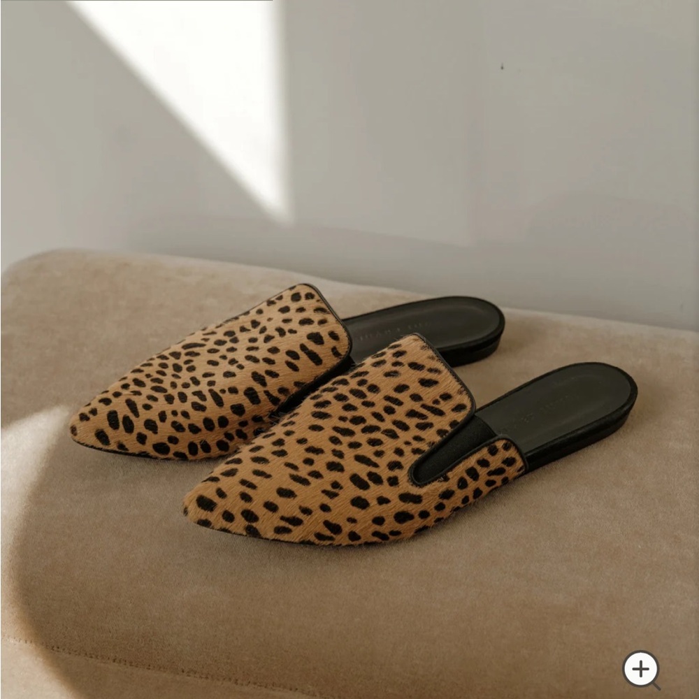 Jenni Kayne Cheetah Pony Hair Mule